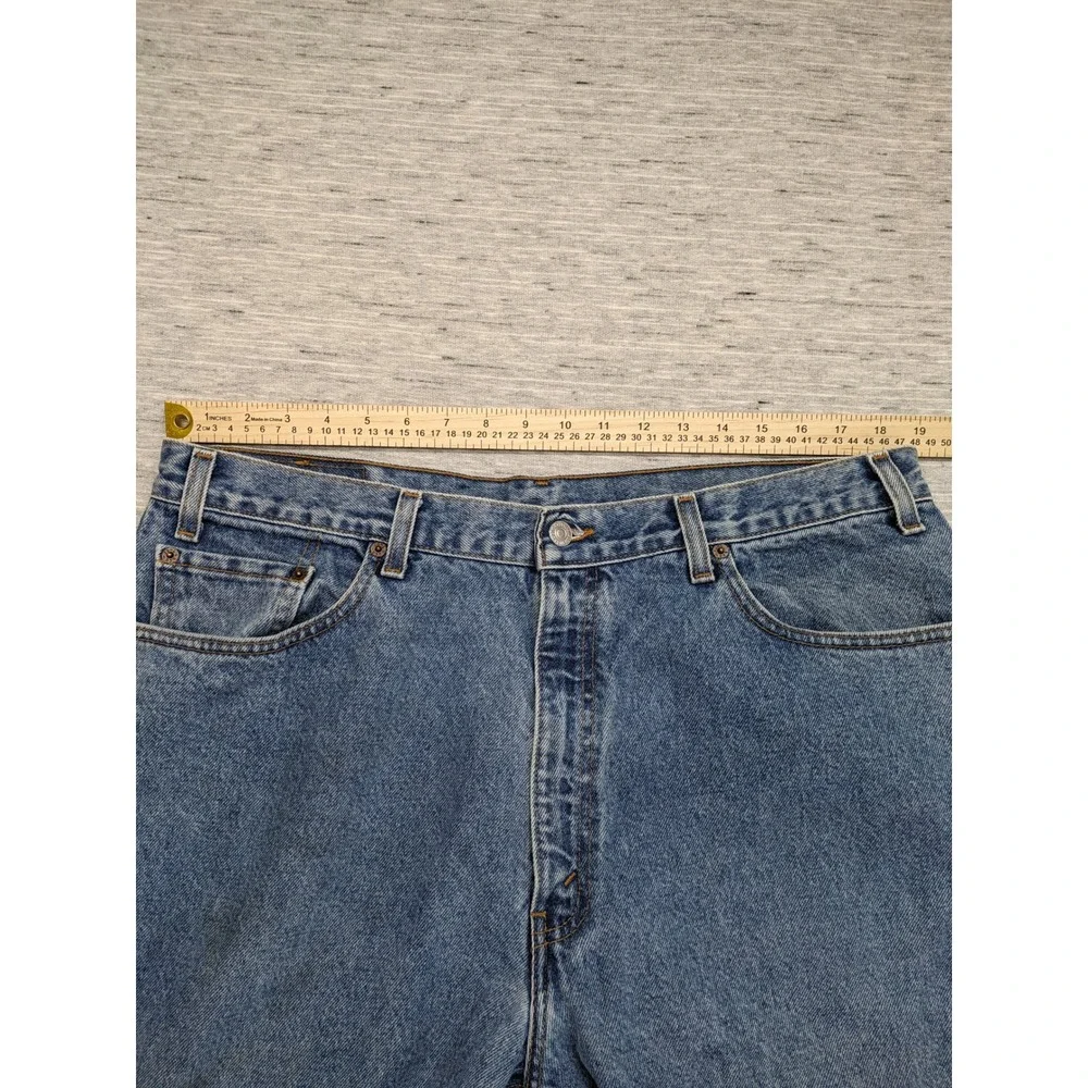 Vtg Levi's Relaxed Fit Jeans Straight Leg Denim Pants Casual Classic 40x32 STAIN
